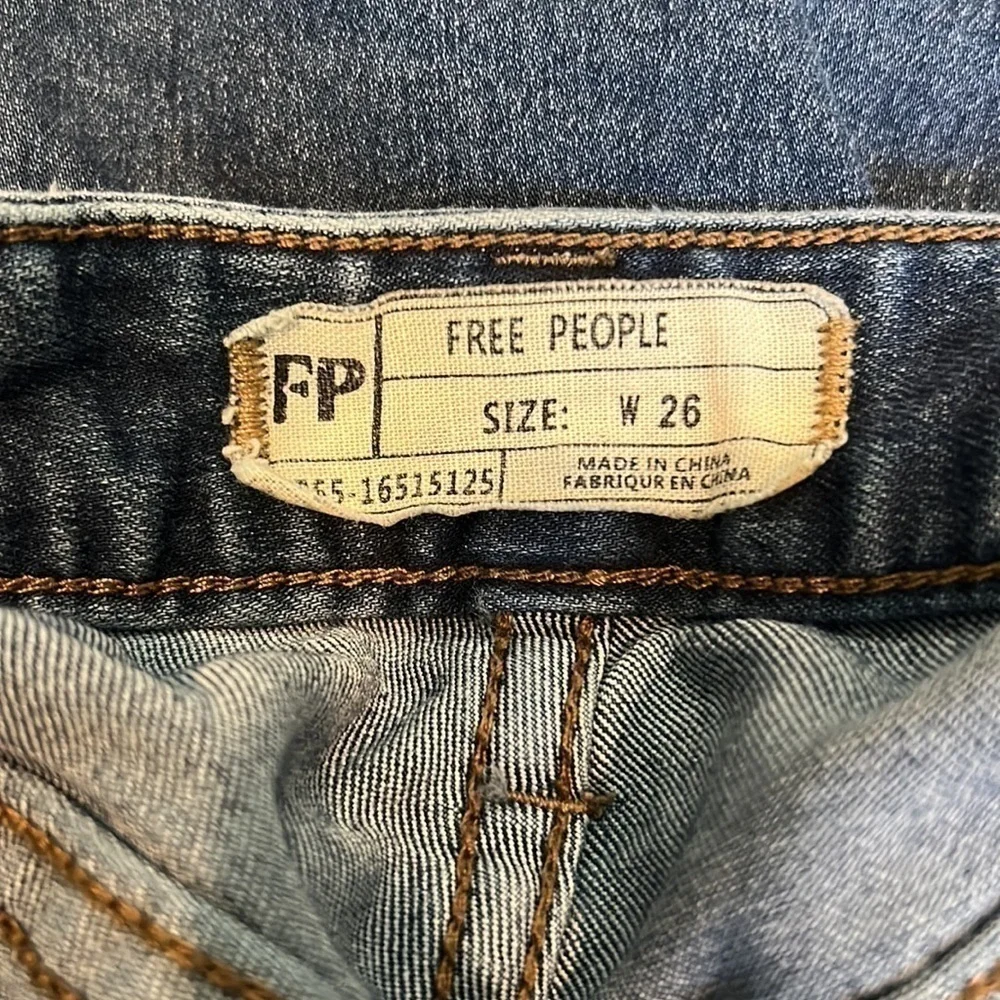 FREE People High Waist Busted Knee Skinny Jeans - Picture 4 of 4